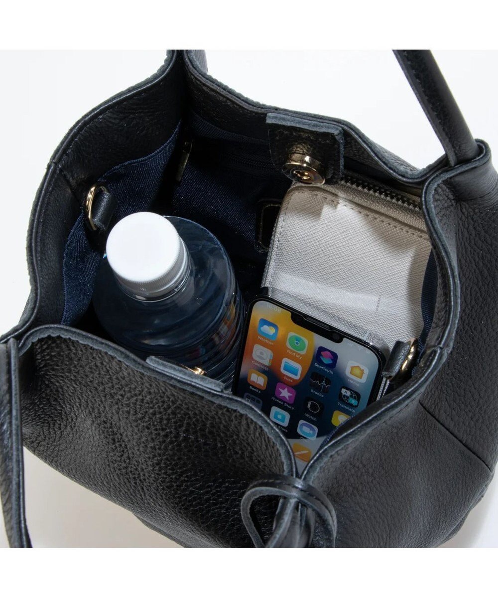 UNBILLION perche 牛革×ヤナギ底2wayトートバッグ 