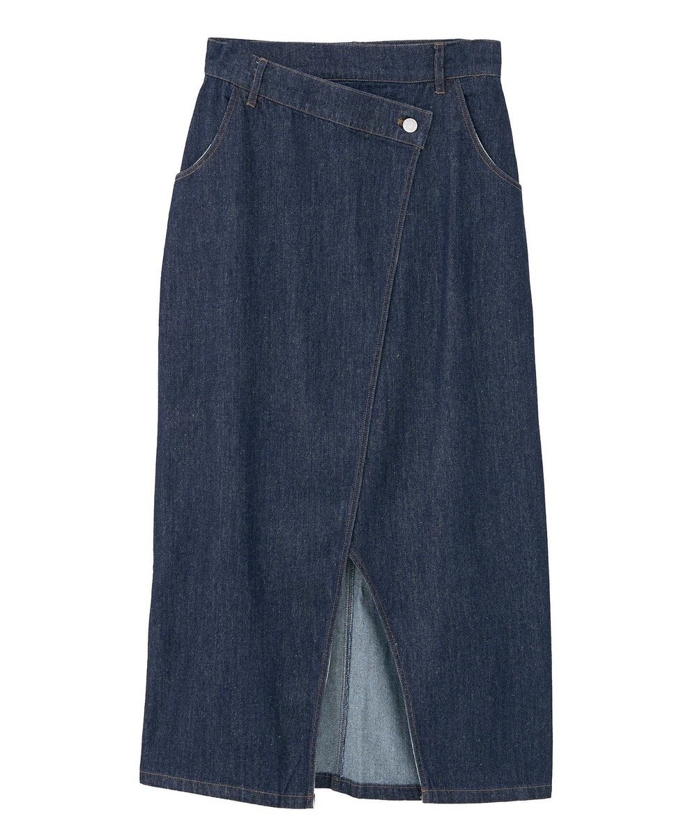 CRAFT STANDARD BOUTIQUE ラップ風デニムスカート 