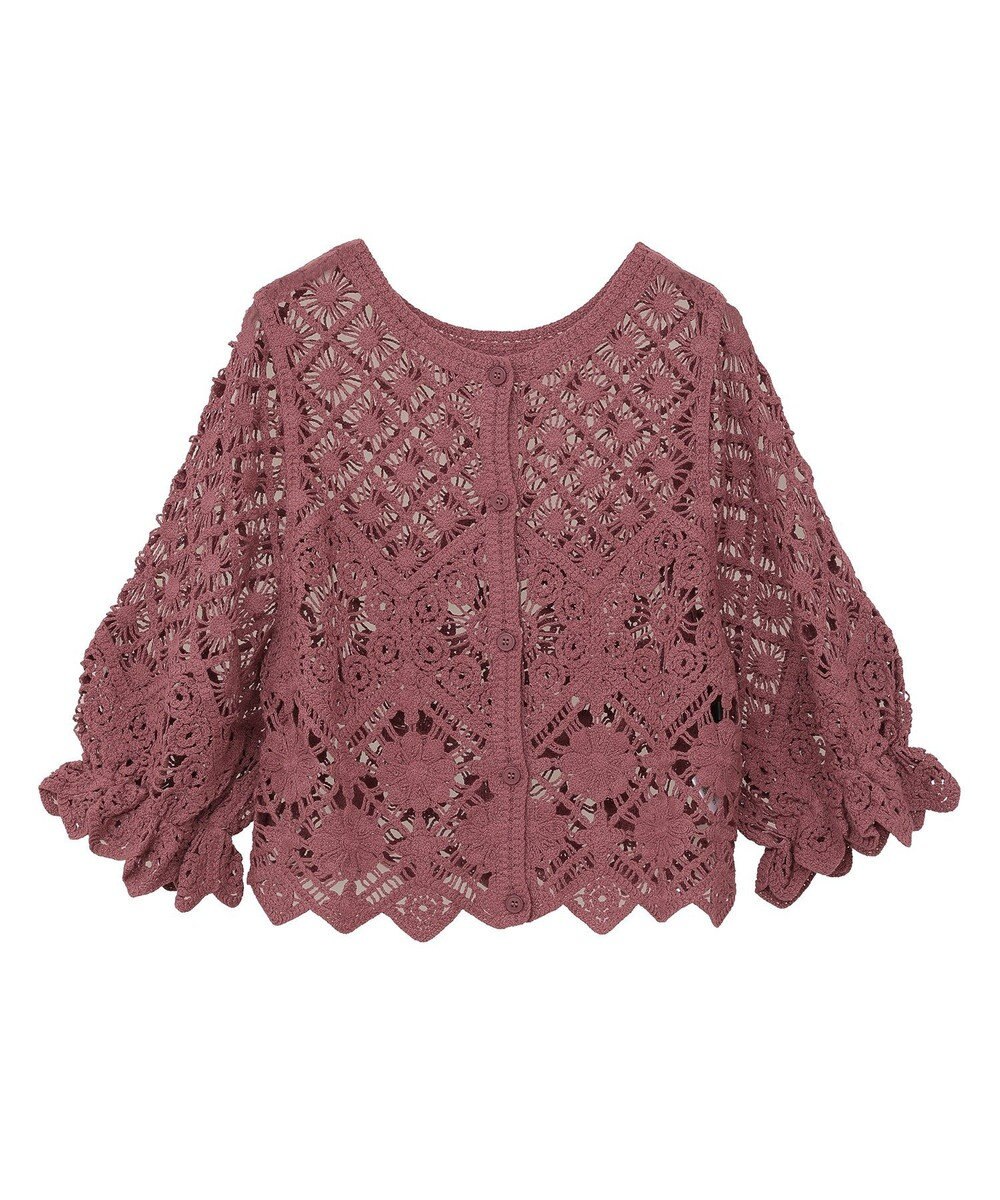 Green Parks ・ＳＵＧＡＲ　ＳＰＯＯＮ　２ｗａｙクロシェカーディガン 