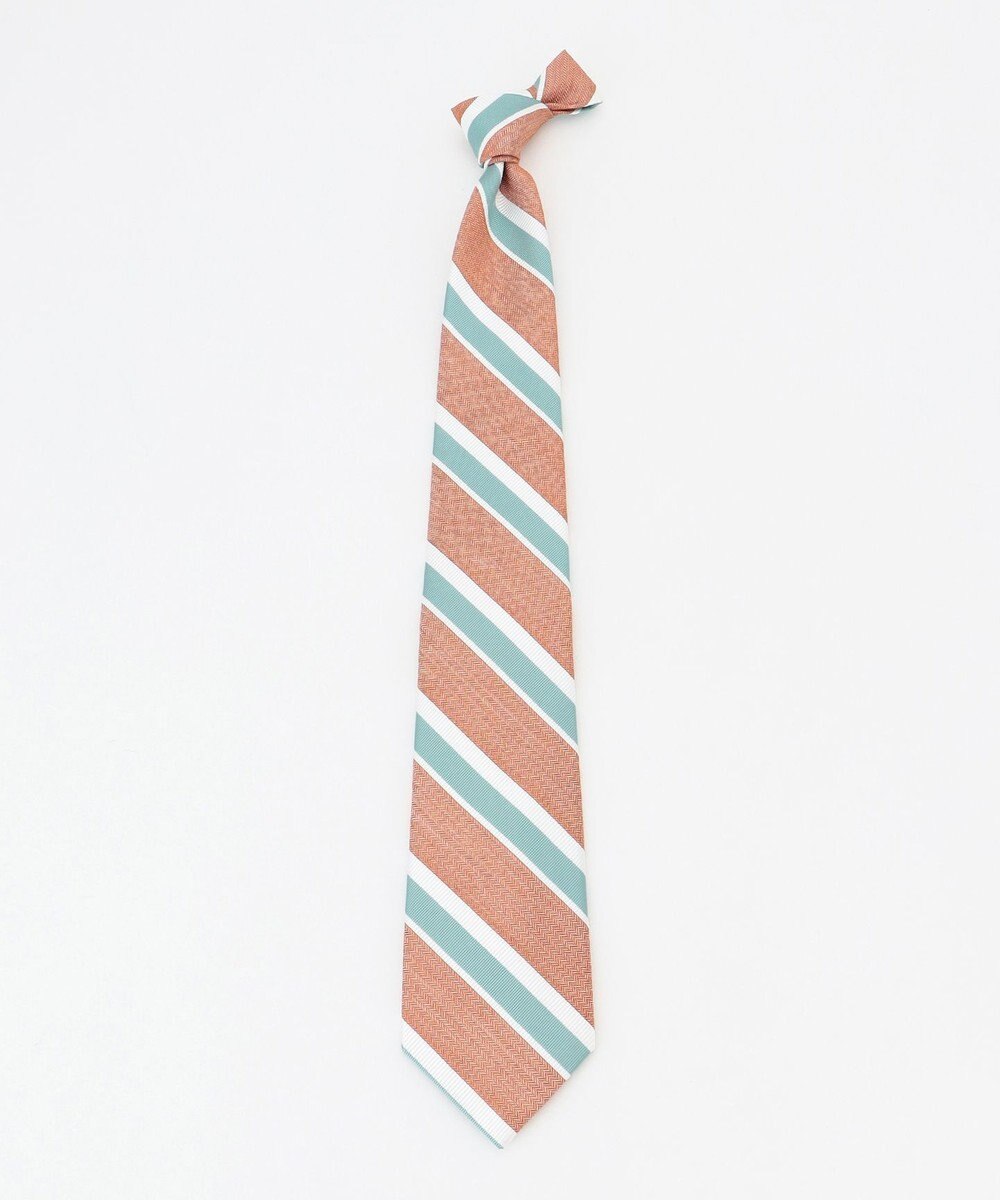 J.PRESS MEN 【LINEN MIX COLLECTION】レジメンタル ネクタイ 