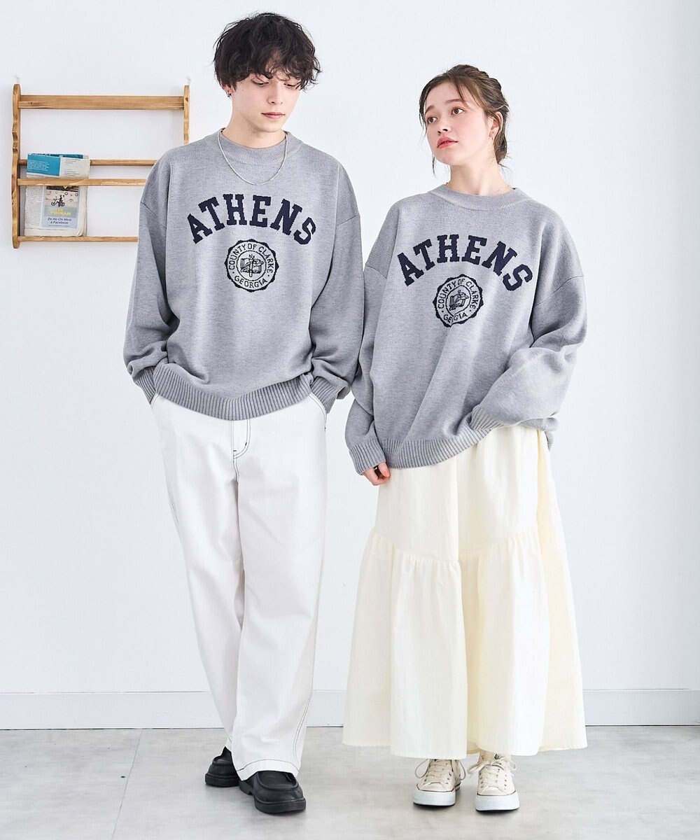 WEGO オーバーフィットジャガードプルオーバー 