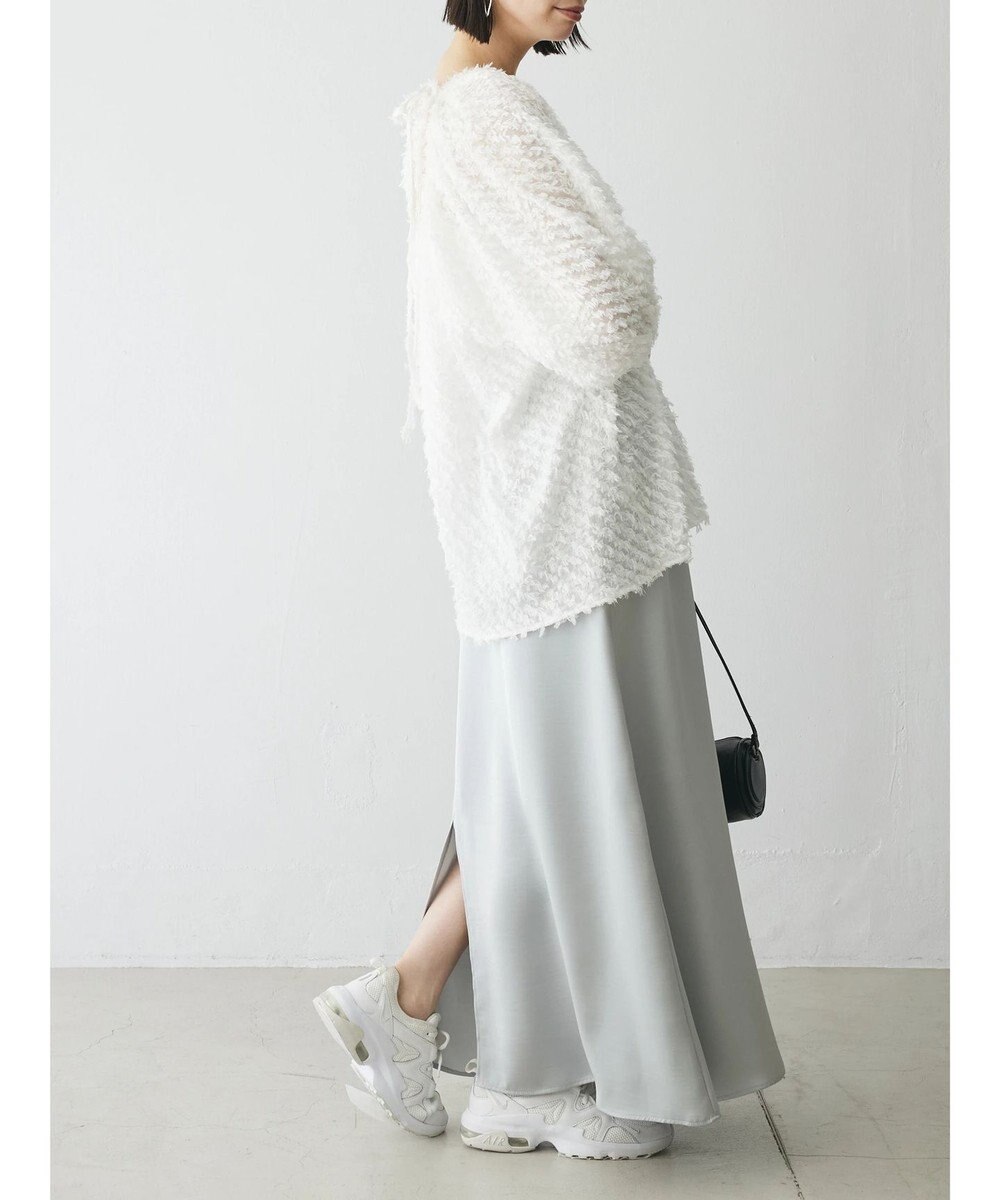 Green Parks AnriettMusee カットジャガードタックブラウス 