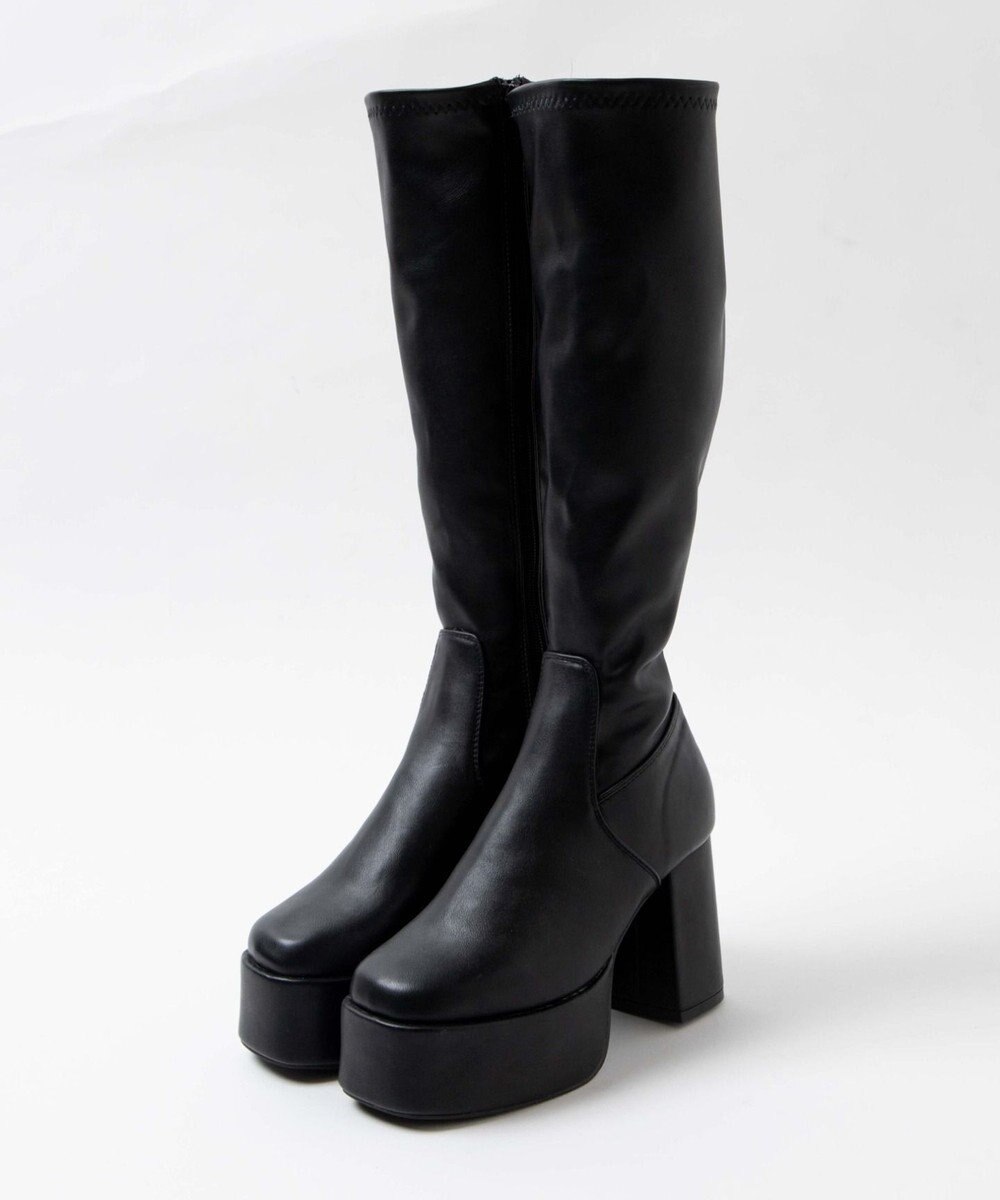 WEGO ストーム付きヒールロングブーツ 
