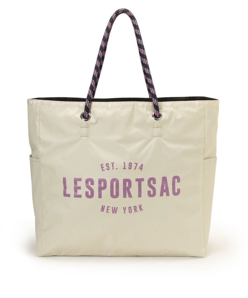 LeSportsac LARGE 2 WAY TOTE/2ウェイビスケットベージュ/ディープシー 