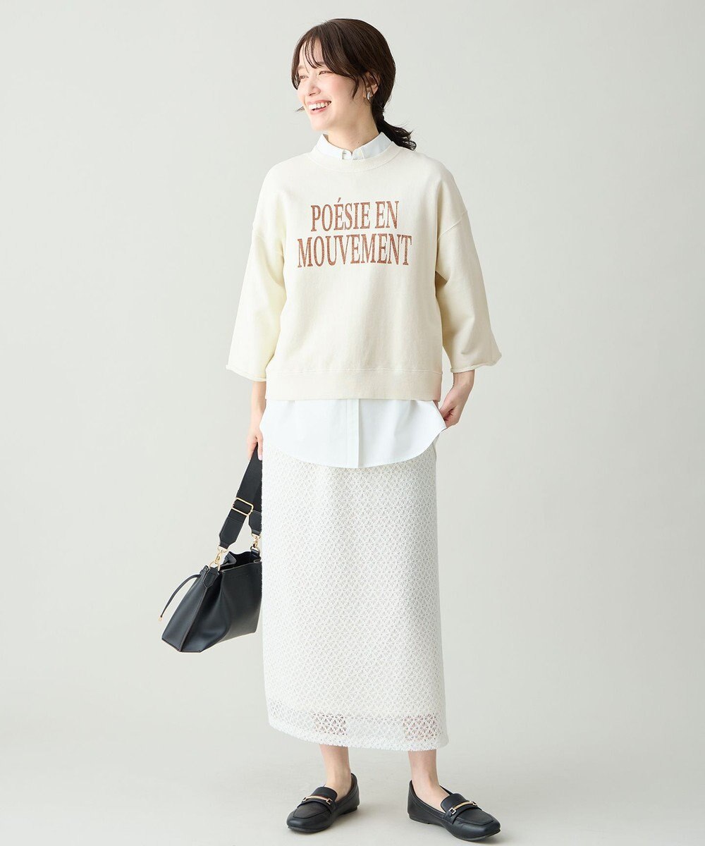 ANY L ピグメントロゴスウェット 