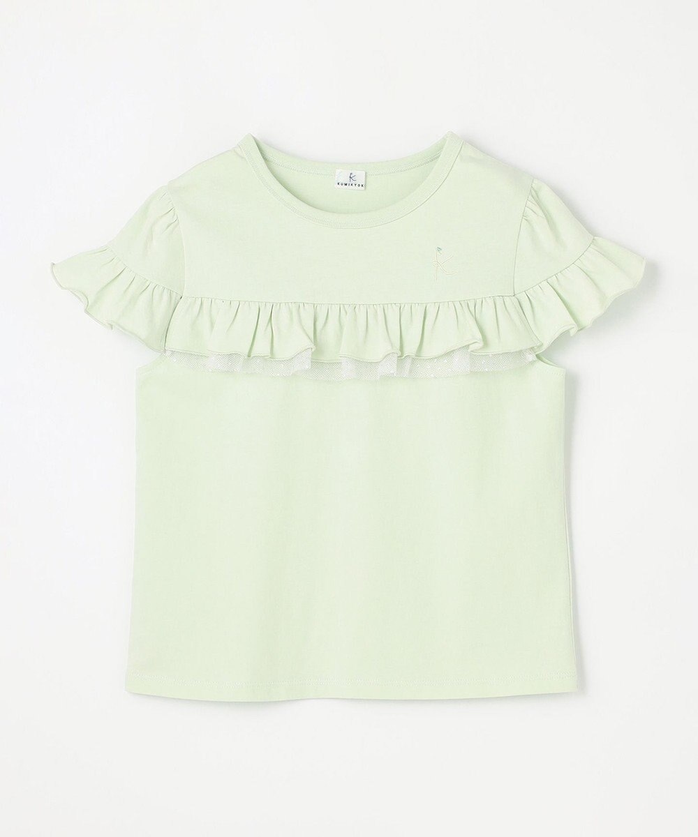 組曲 KIDS 【UVケア】【110-140㎝】フレアラッフル Tシャツ 