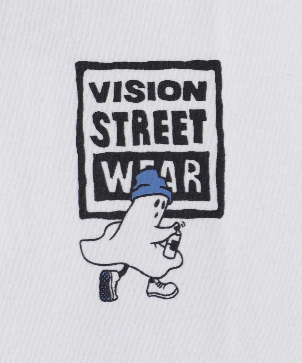 WEGO 【ユニセックス着用ITEM】別注VISIONゴーストスケータープリントT（LS） 