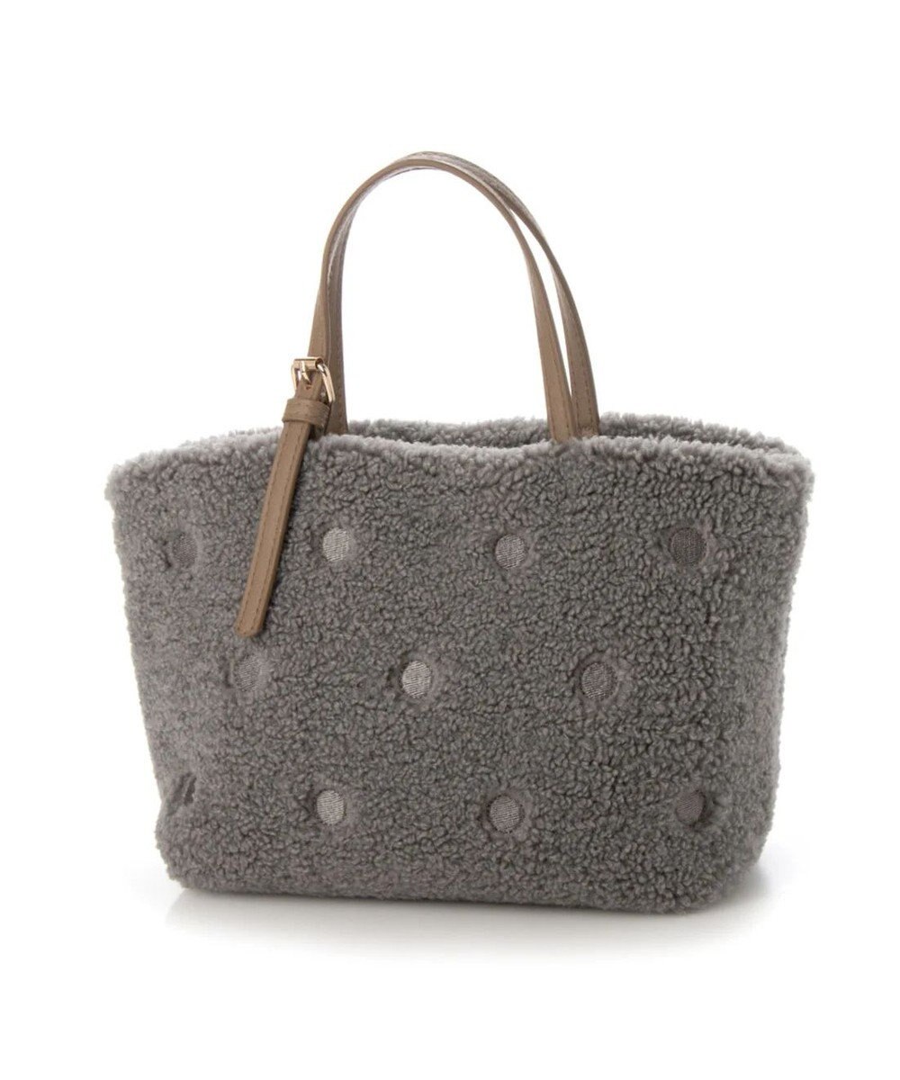 UNBILLION cachecache ドット刺繍ボアミニトートバッグ 