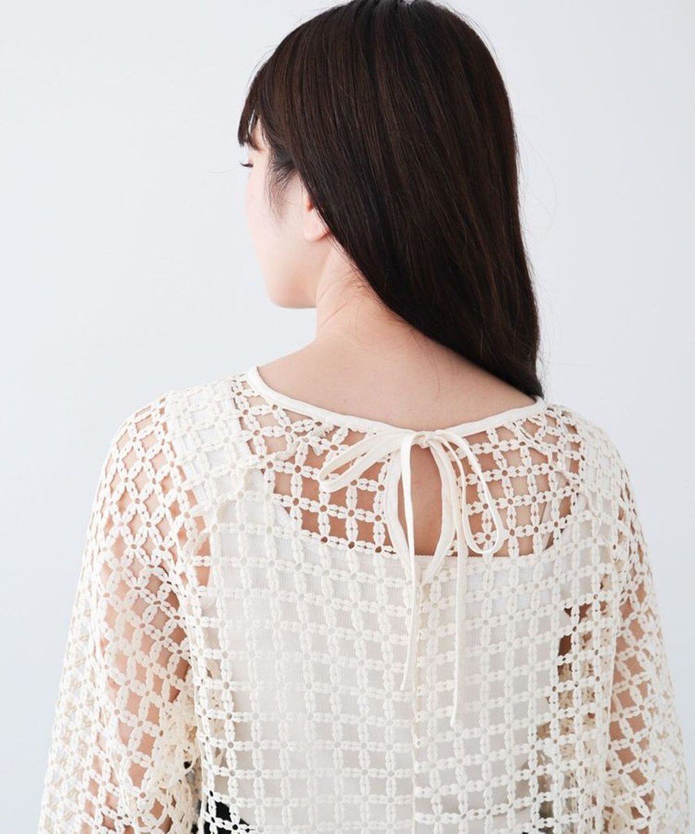 Green Parks ・ＳＵＧＡＲ　ＳＰＯＯＮ　フラワーメッシュプルオーバー 