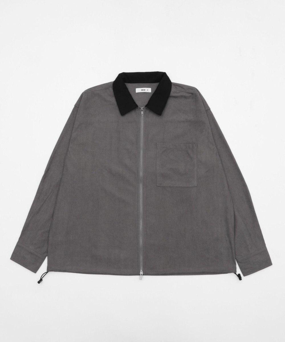 WEGO 【ユニセックス着用ITEM/MLサイズ展開】コーデュロイシャツジャケット 