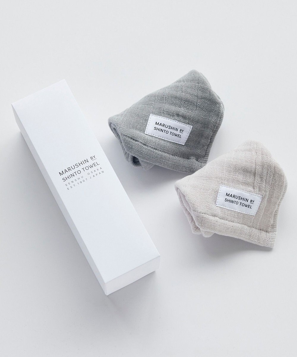 SHINTO TOWEL ランダムガーゼ ハンドタオル2枚セット 