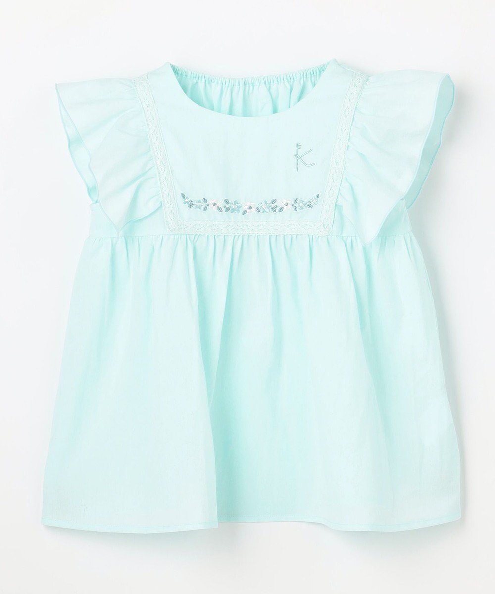 組曲 KIDS 【110-140㎝】 フラワーエンブロイダリーブラウス 