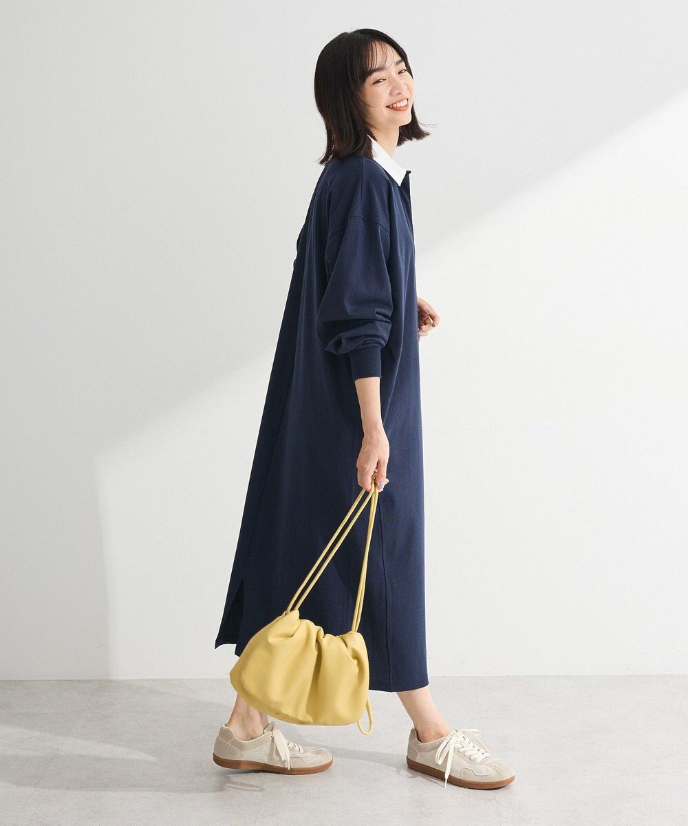 Green Parks ラガーシャツワンピース 