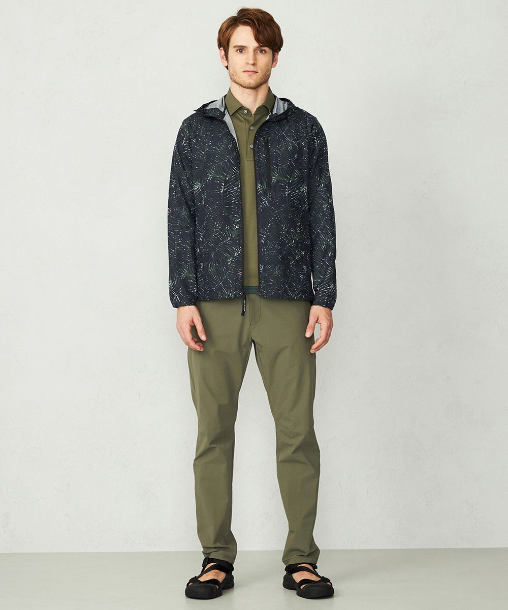 JOSEPH ABBOUD MOUNTAIN 【UNISEX】3Dエンボスリーフ パーカー 