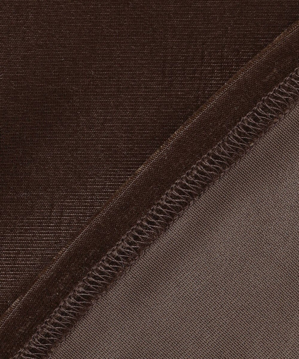 ANY SIS S 【洗える】シアーベロアドレープ Tシャツ 