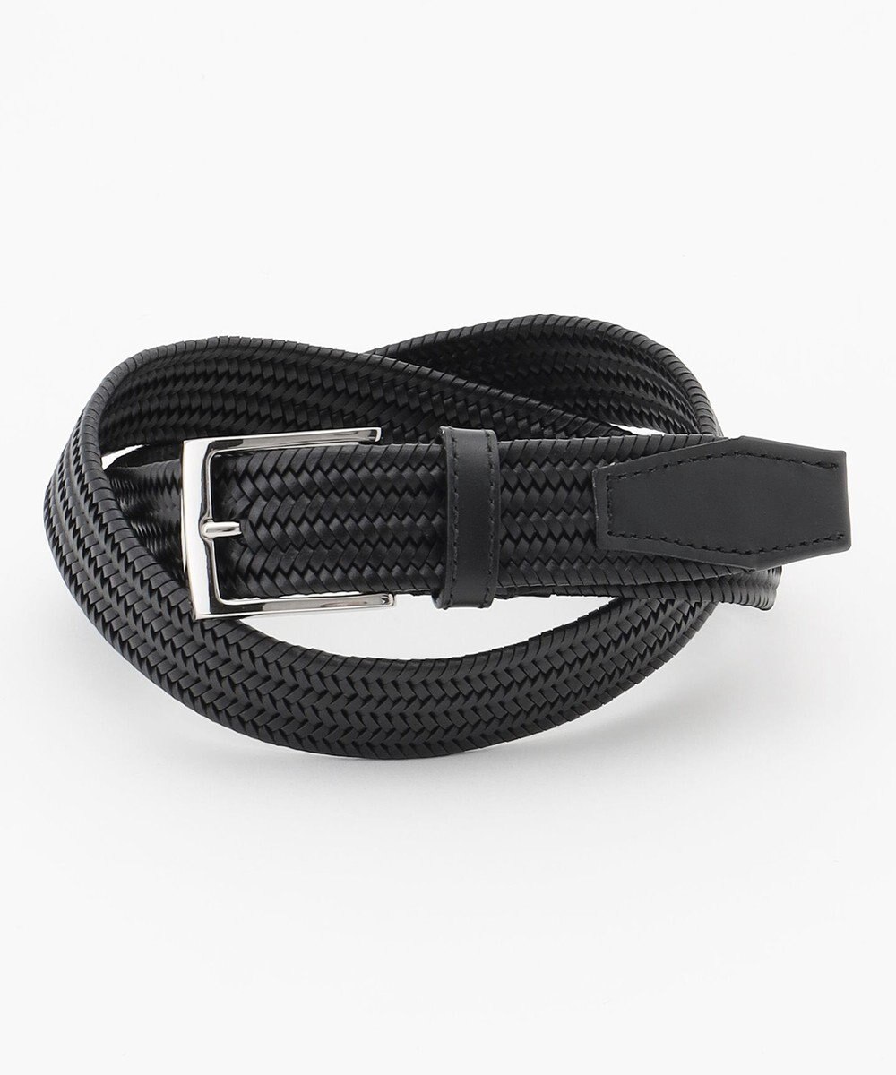 JOSEPH HOMME 【イタリア素材使用/日本製】レザーメッシュストレッチ　ベルト 
