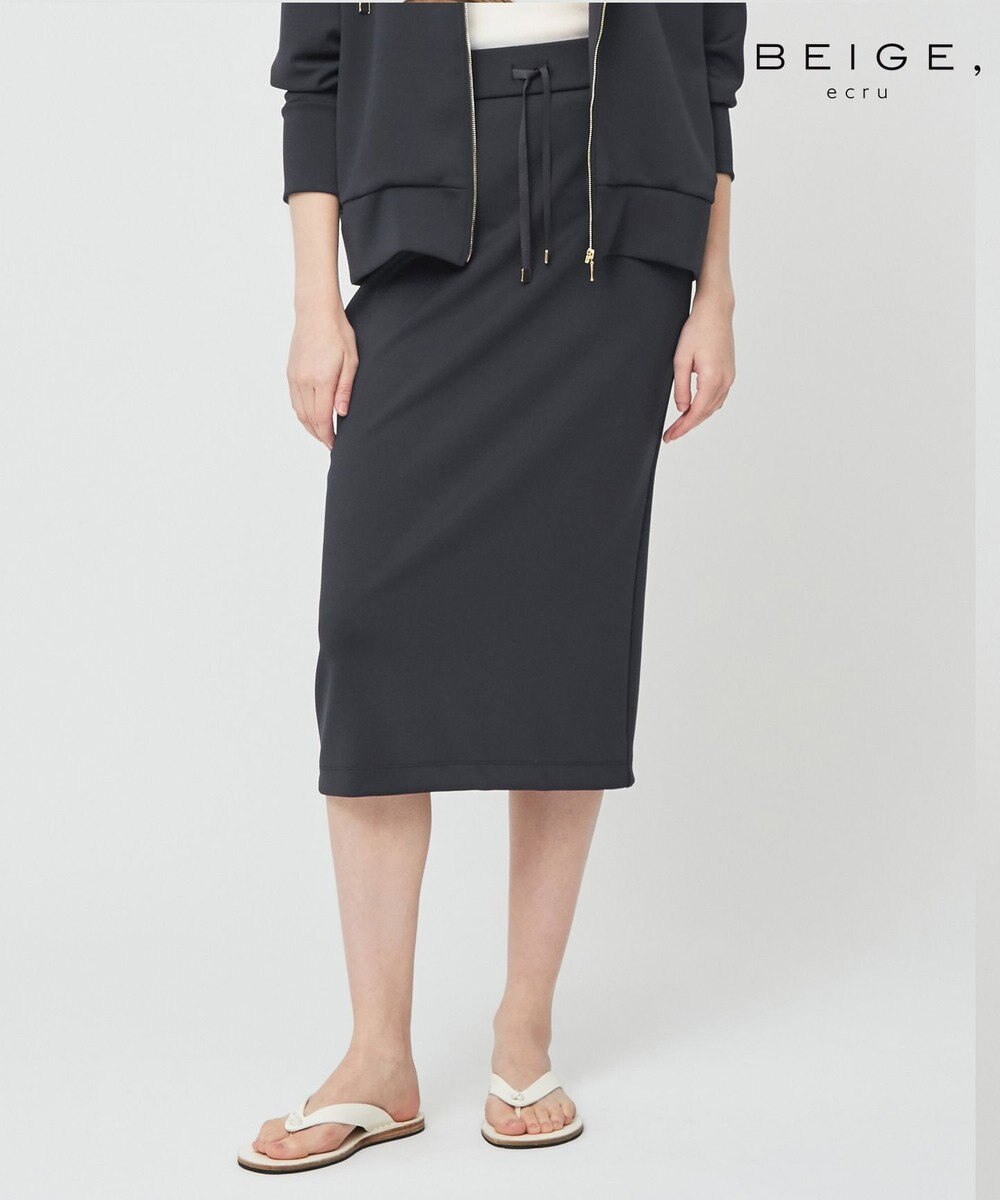 BEIGE， WALNUT / Iラインスカート 