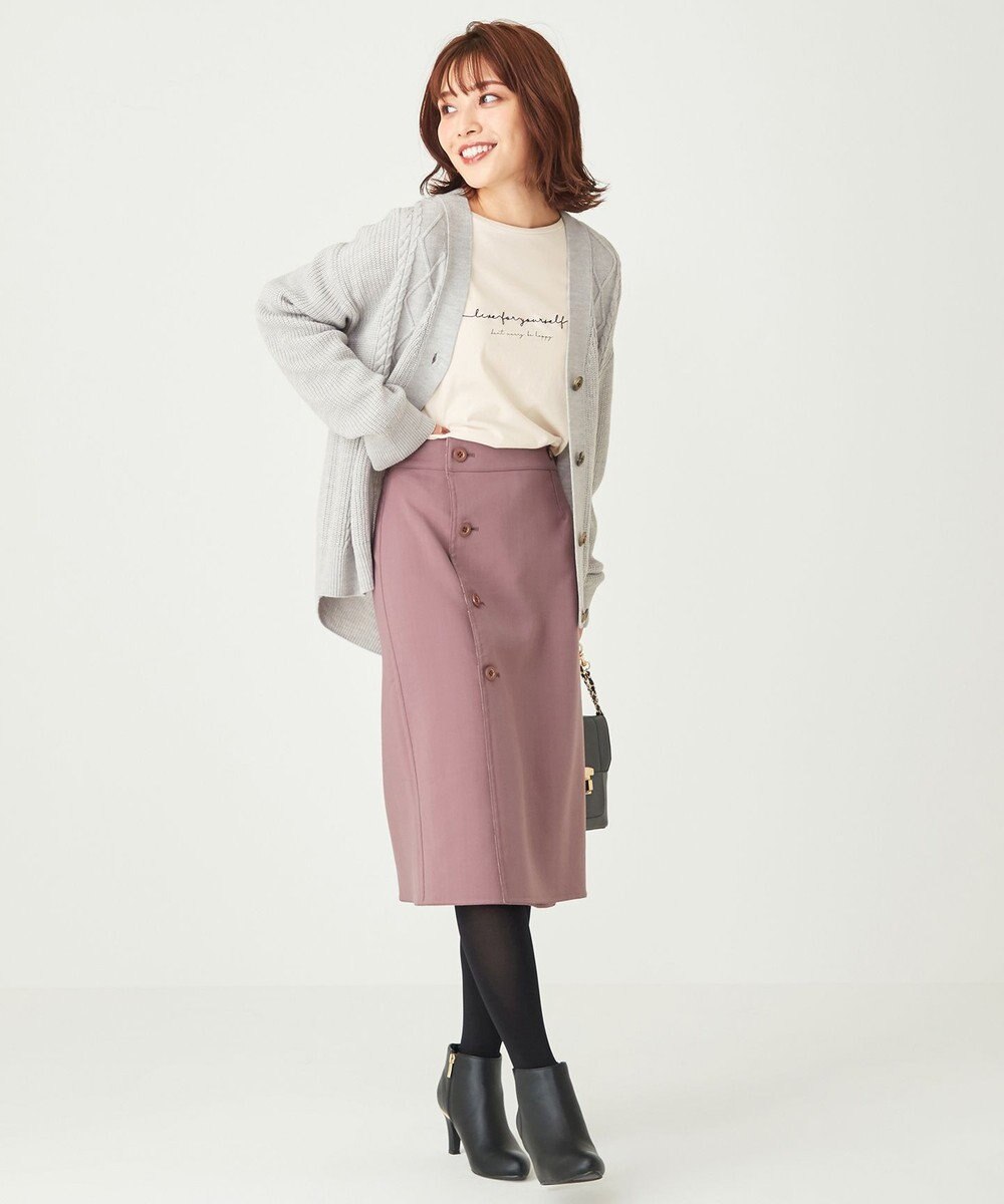 ANY SIS 【美人百花10月号掲載】2WAYリバーシブルラップ スカート 