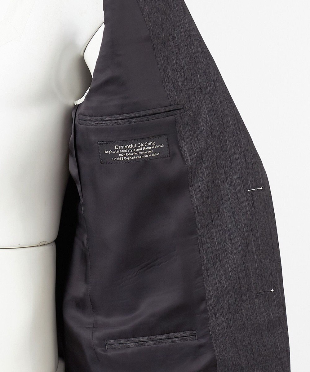 J.PRESS MEN 【ESSENTIAL CLOTHING】ヘリンボーンストライプ スーツ/総裏 