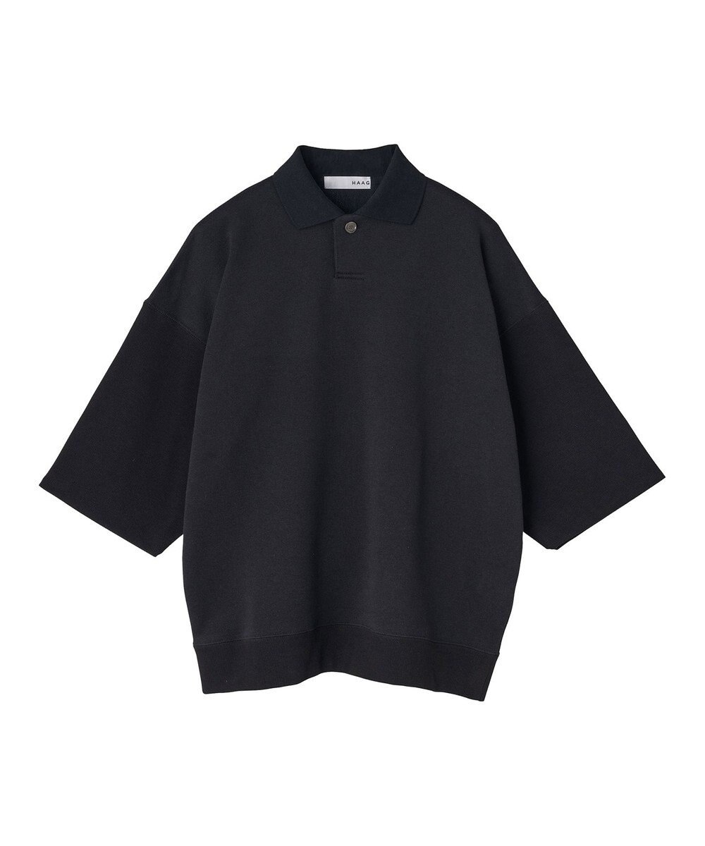 HAAG スマイルコットン HALF SLEEVE SWEAT POLO SHIRTS ポロシャツ 