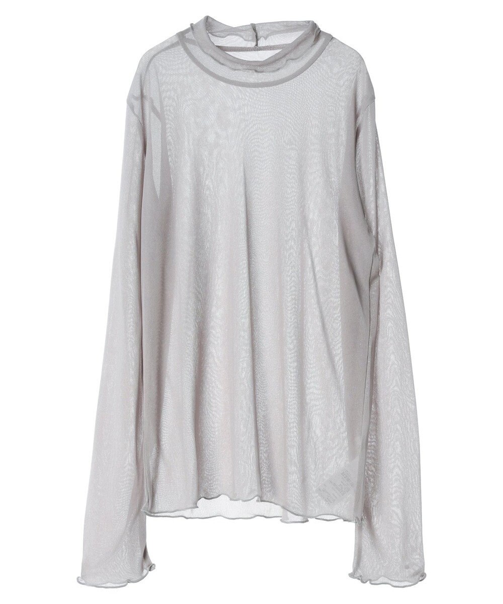 earth music&ecology シアーハイネックメロープルオーバー 