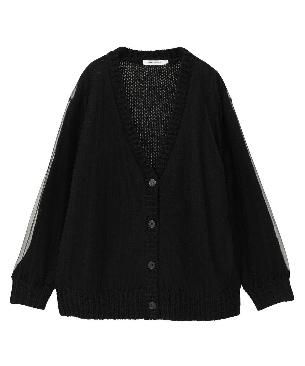 AMERICAN HOLIC チュールレイヤードカーディガン 
