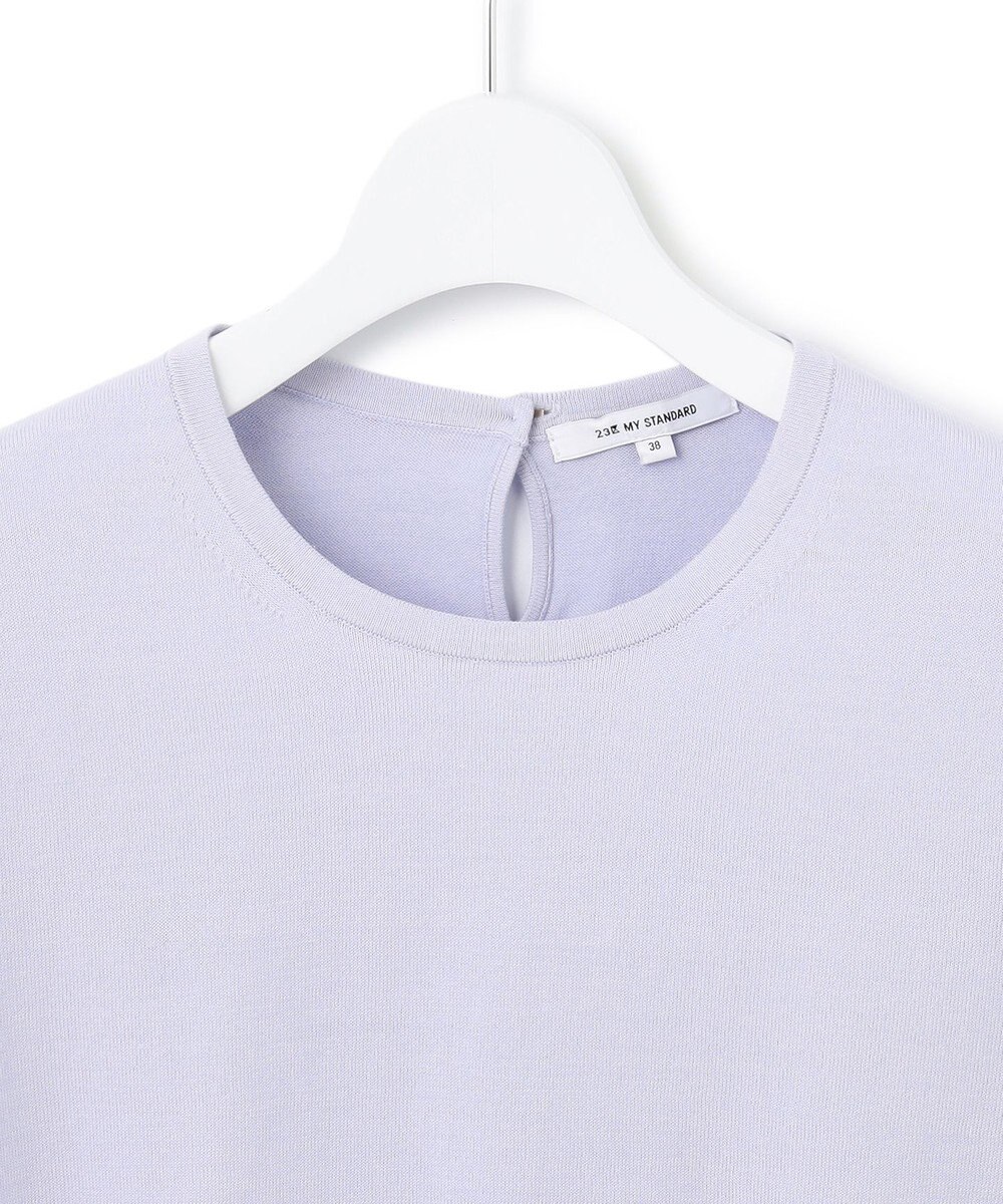 23区 L 【アンサンブル対応/洗える】プレミアム コットン 半袖 プルオーバー 