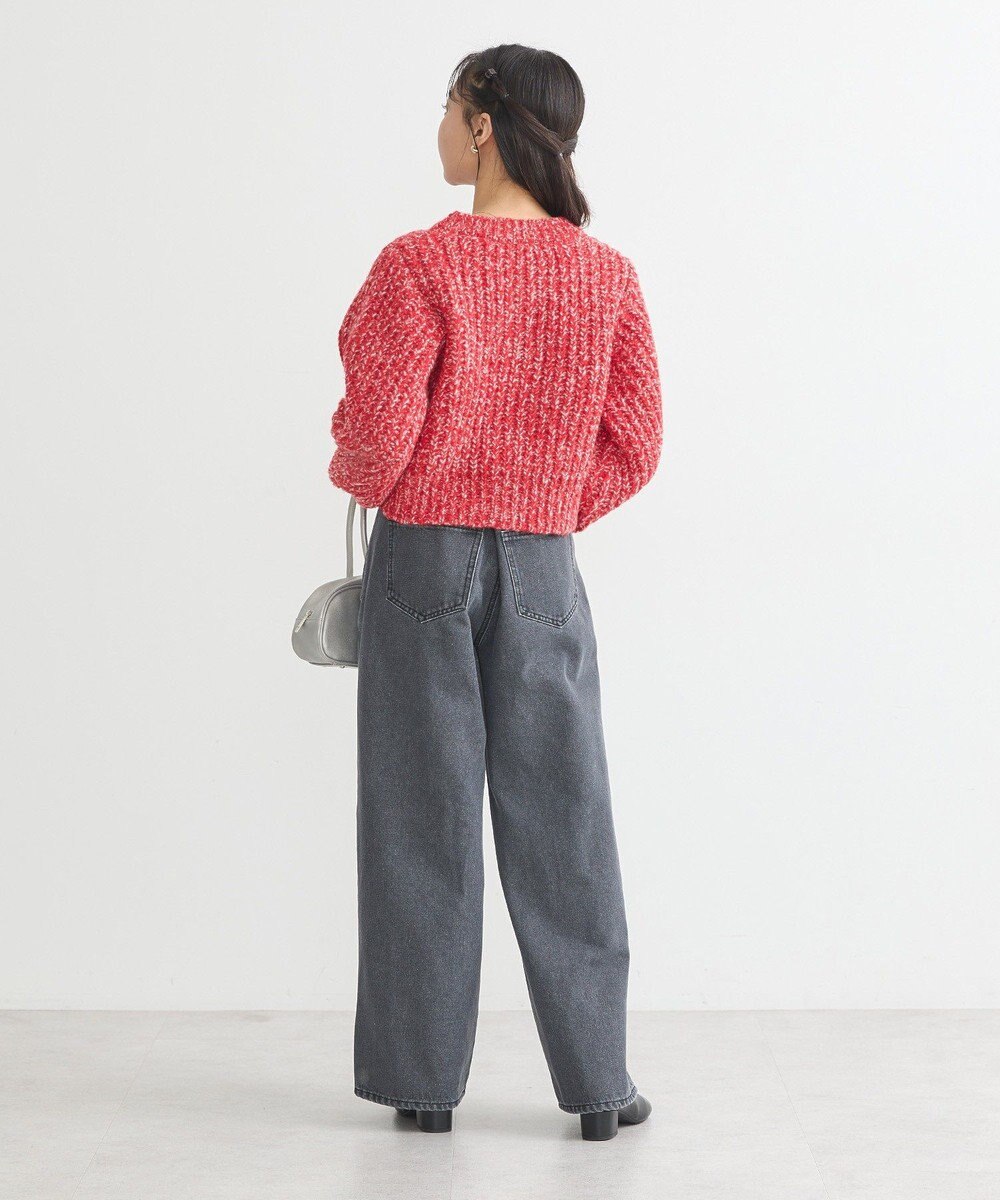 earth music&ecology ローゲージニットショートカーディガン 