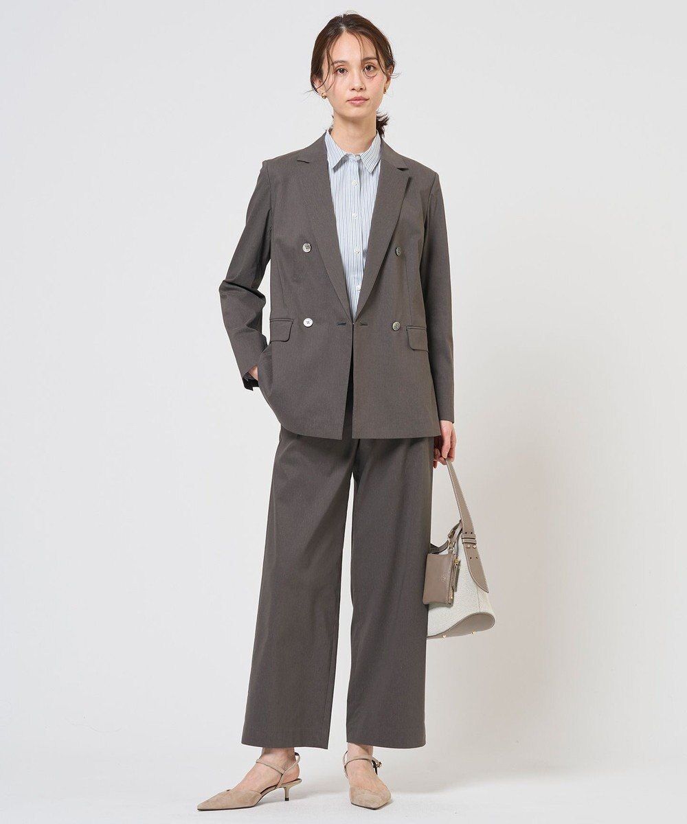 J.PRESS LADIES S BEZコットンナイロン ストライプ シャツ ブラウス 