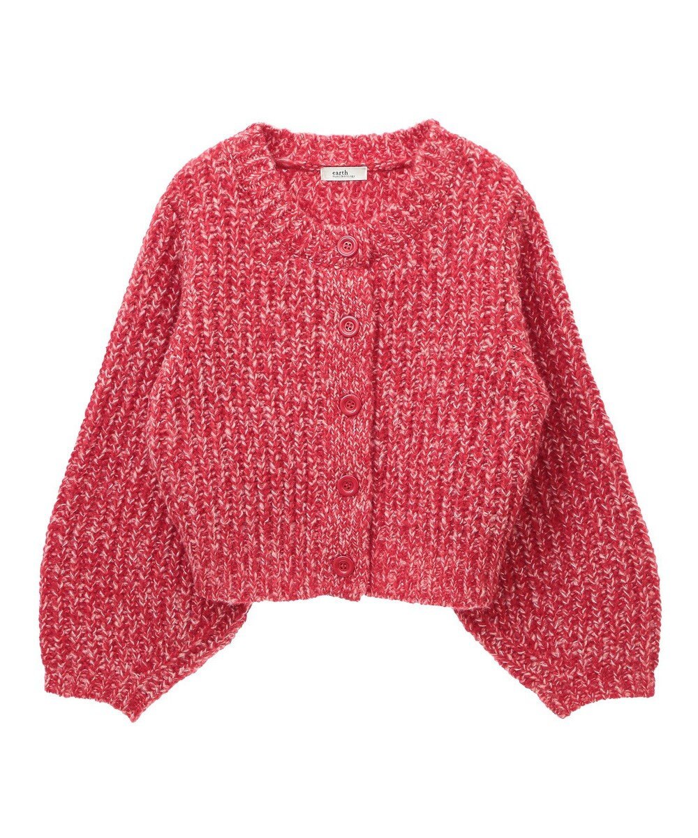 earth music&ecology ローゲージニットショートカーディガン 