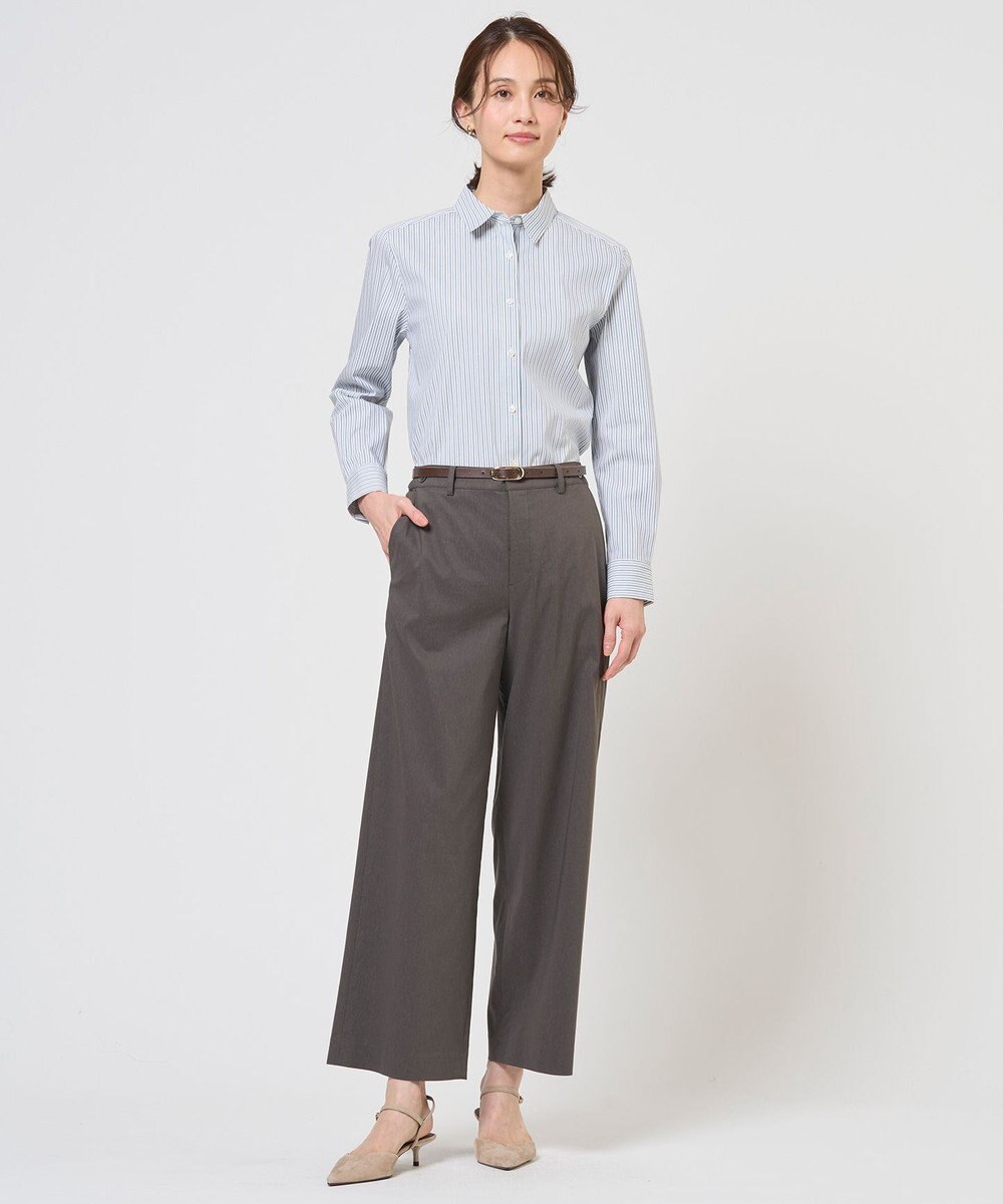 J.PRESS LADIES S BEZコットンナイロン ストライプ シャツ ブラウス 