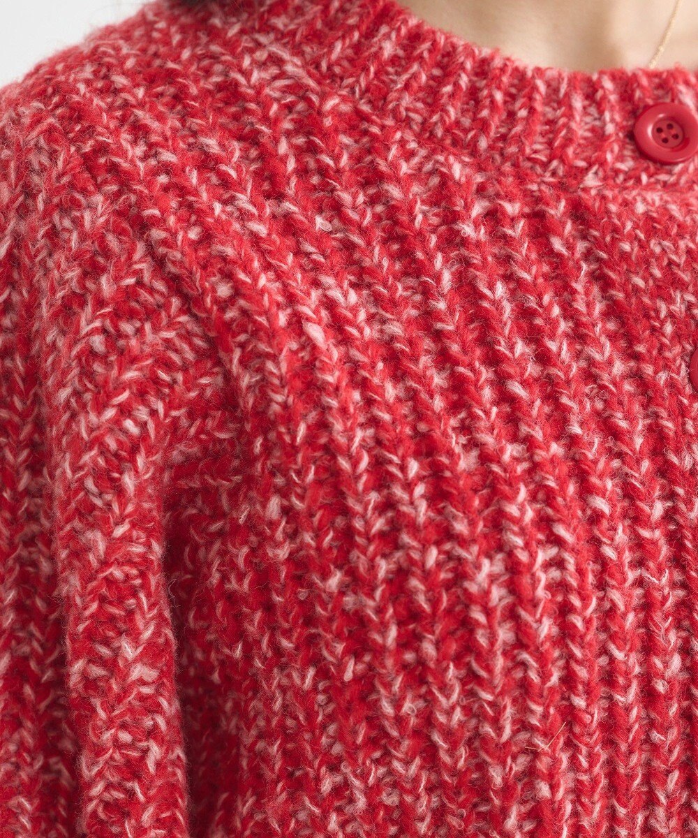 earth music&ecology ローゲージニットショートカーディガン 