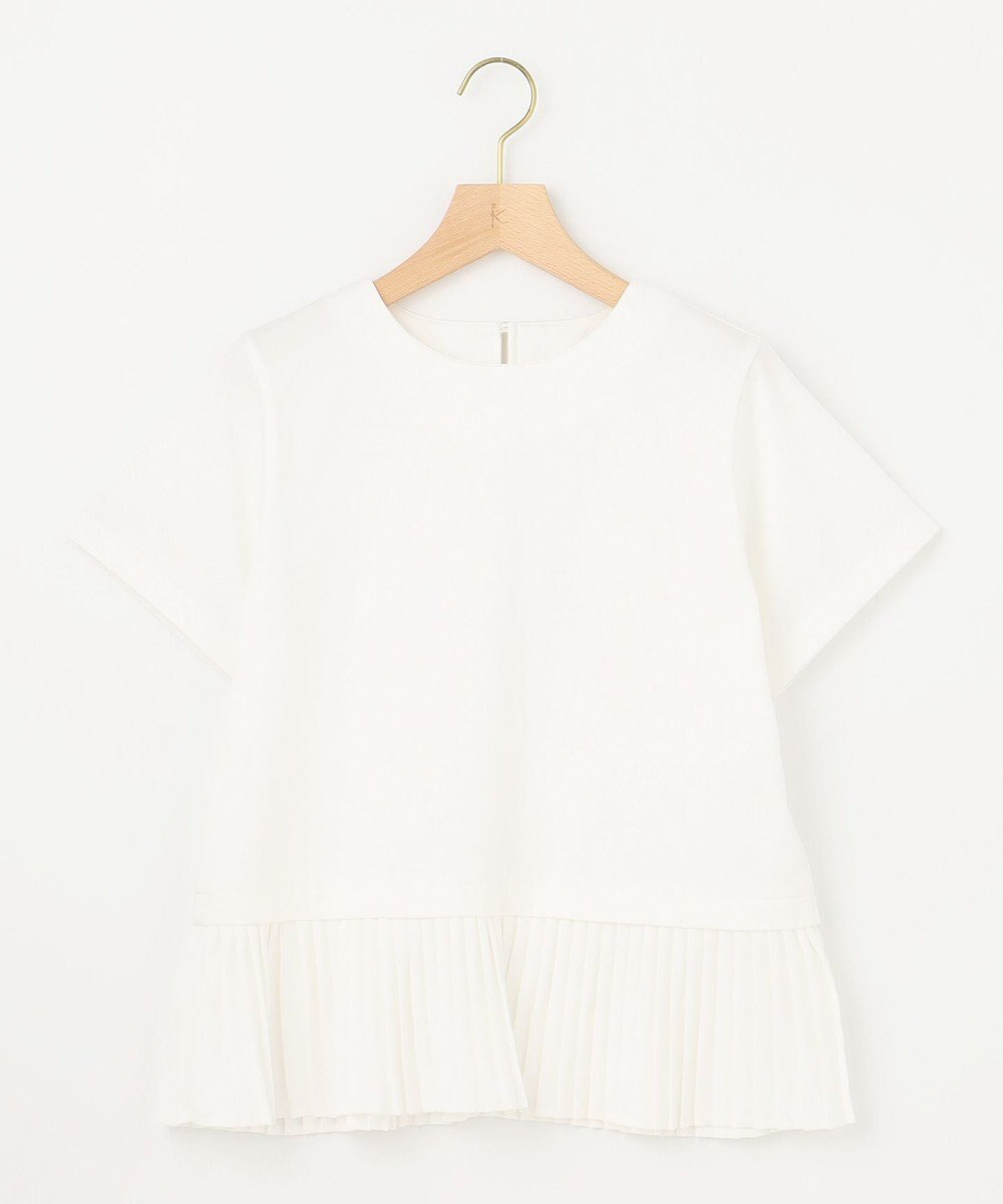 組曲 L クールプレーティング天竺プリーツ カットソー 