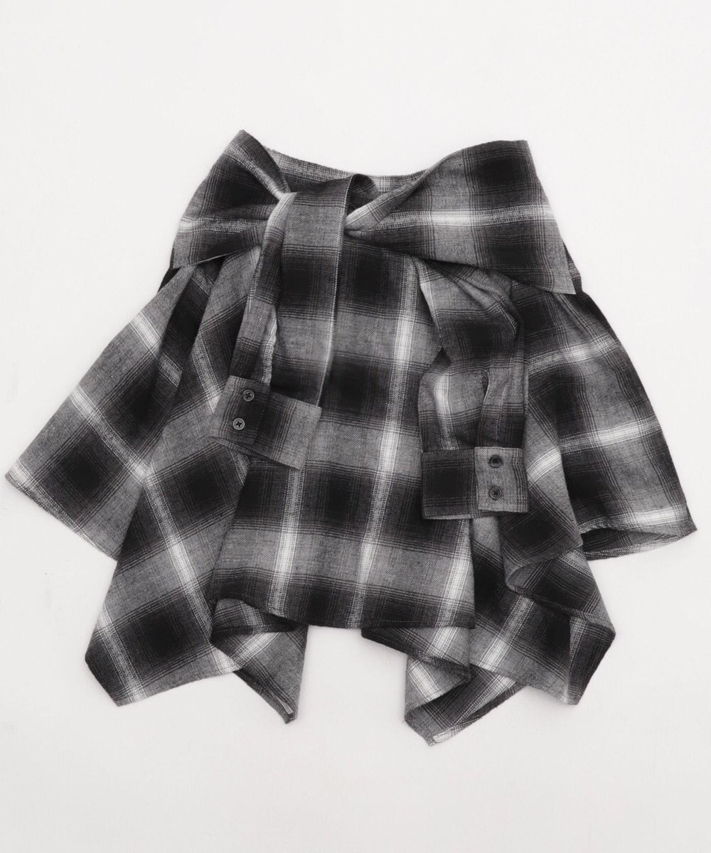 WEGO ネルシャツライクイレヘムミニスカート 