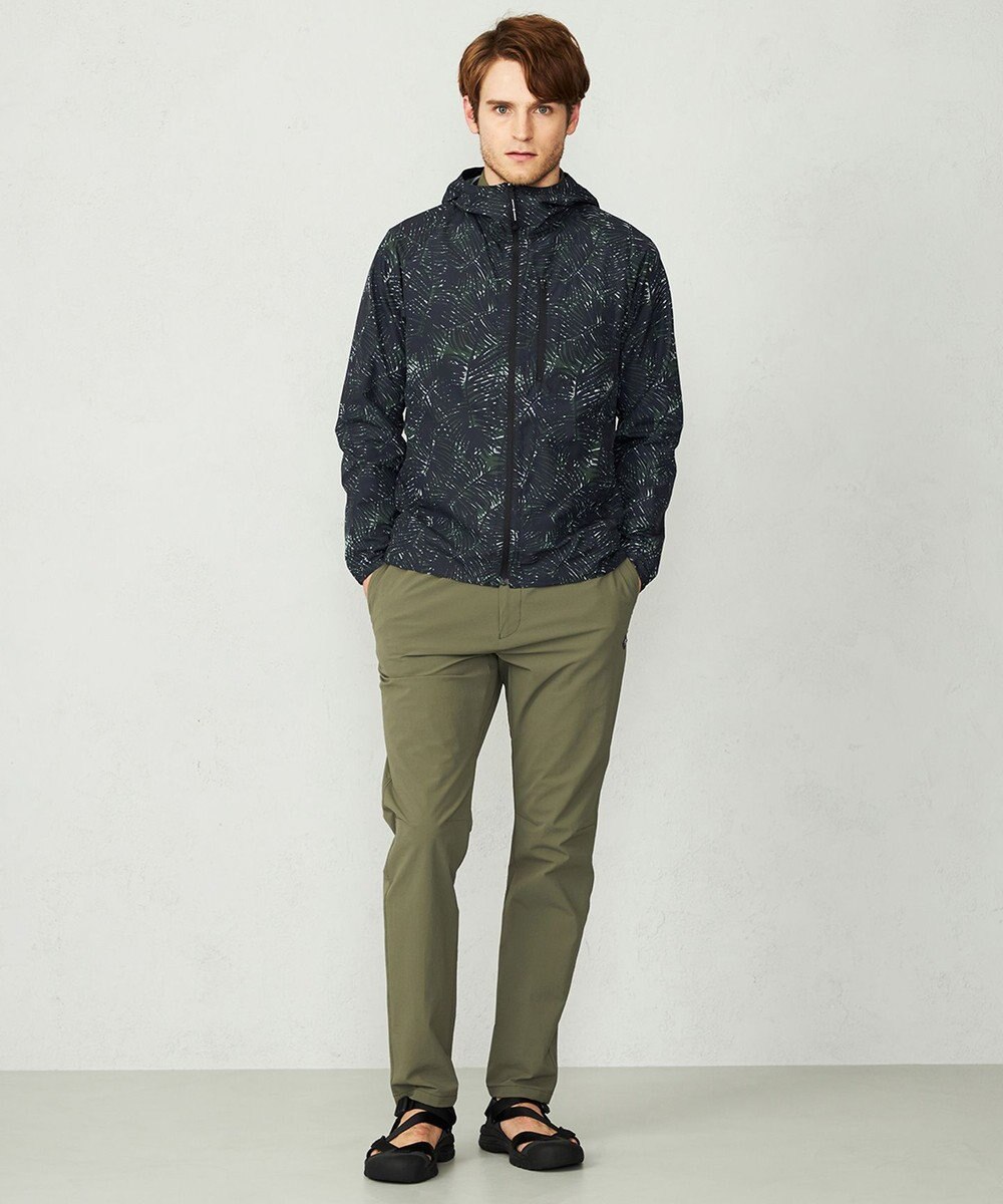 JOSEPH ABBOUD MOUNTAIN 【UNISEX】3Dエンボスリーフ パーカー 