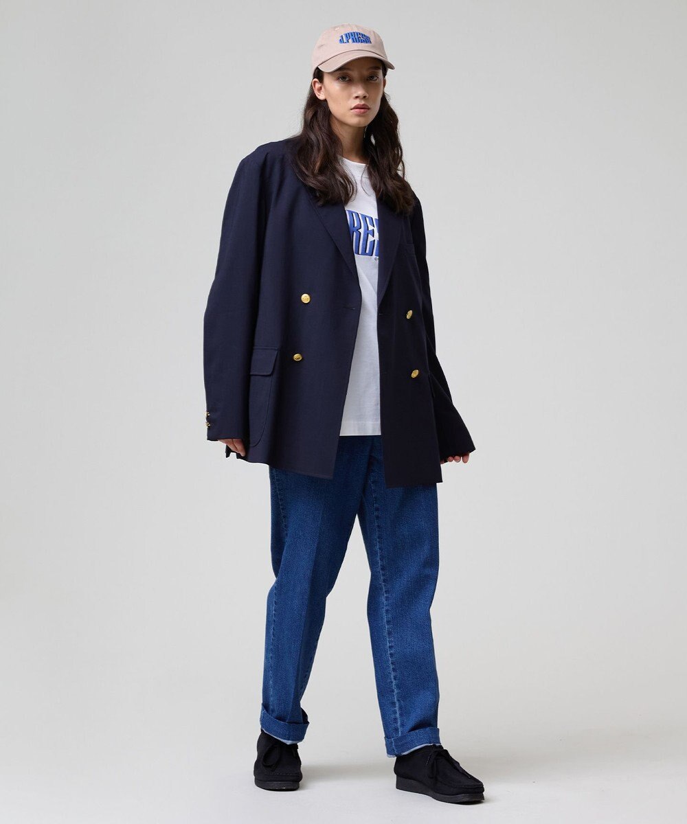 J.PRESS MEN 【J.PRESS ORIGINALS】【UNISEX】Wool Polyester Stretch Toropical 4B Blazer / Baggy-Fit 