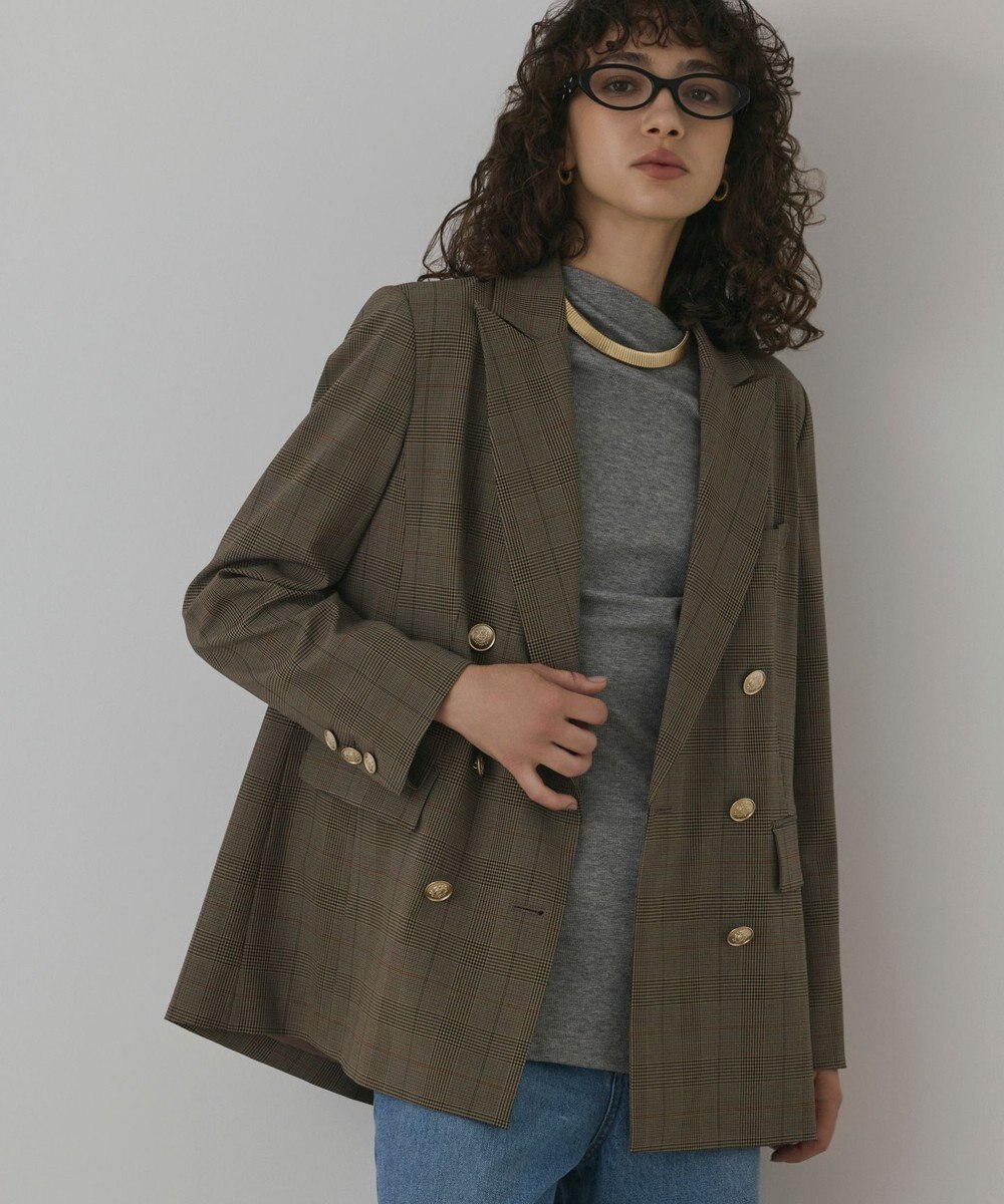 GRACE CONTINENTAL バックベンツダブルジャケット 