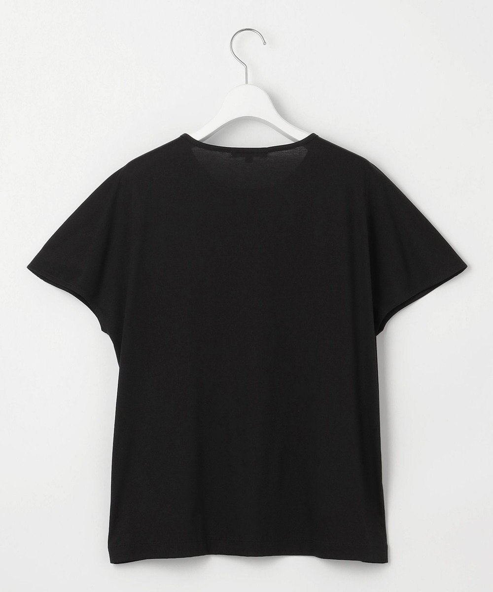 自由区 【洗える】コード刺繍胸元レース カットソー 