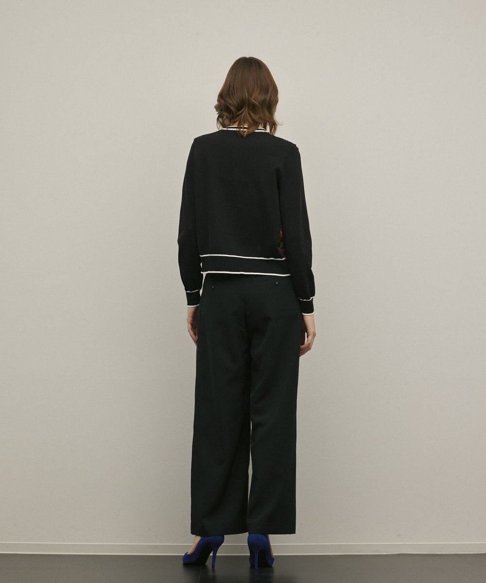 GRACE CONTINENTAL フラワープリントニットカーディガン 