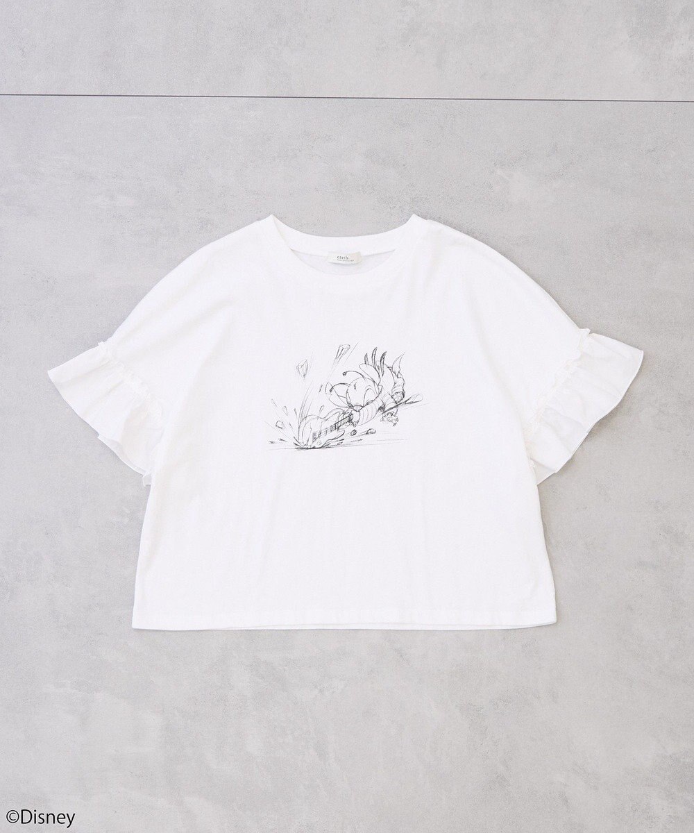 earth music&ecology スティッチ／フリルドッキングＴＥＥ 