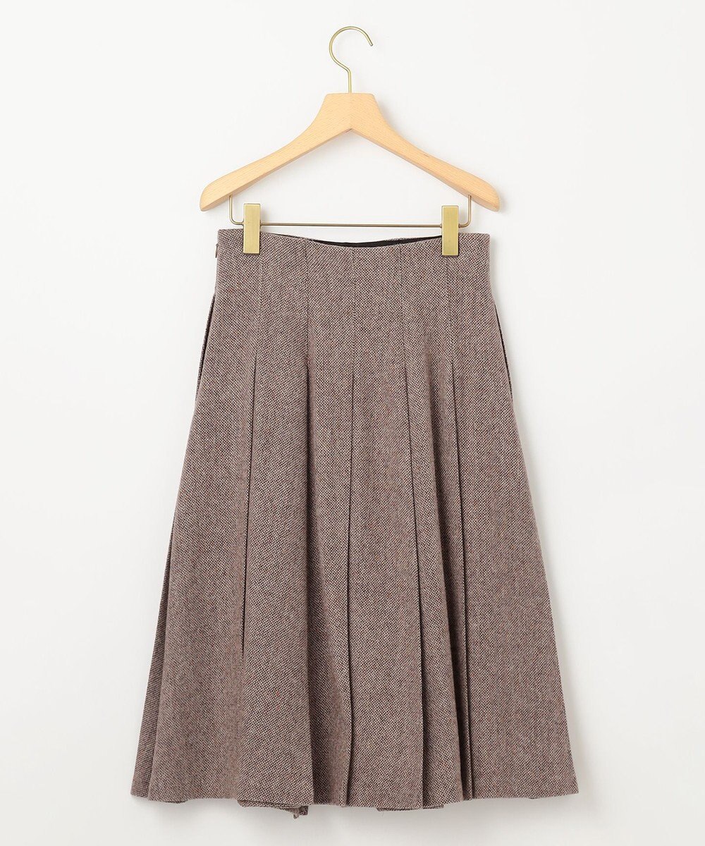 組曲 L 【WEB限定】ネコアシツィード プリーツスカート 