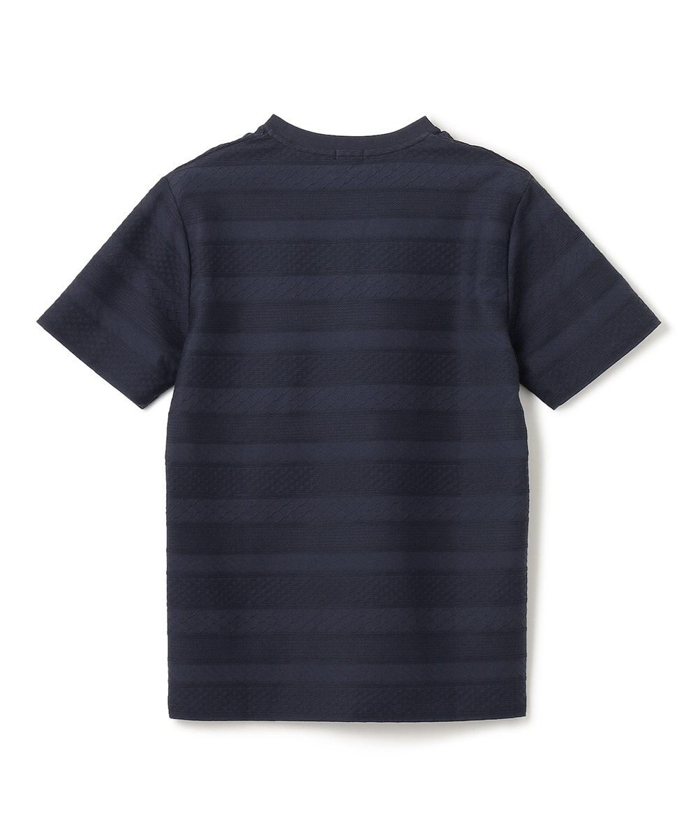 JOSEPH HOMME ジャガードボーダー　クルーネックTシャツ 