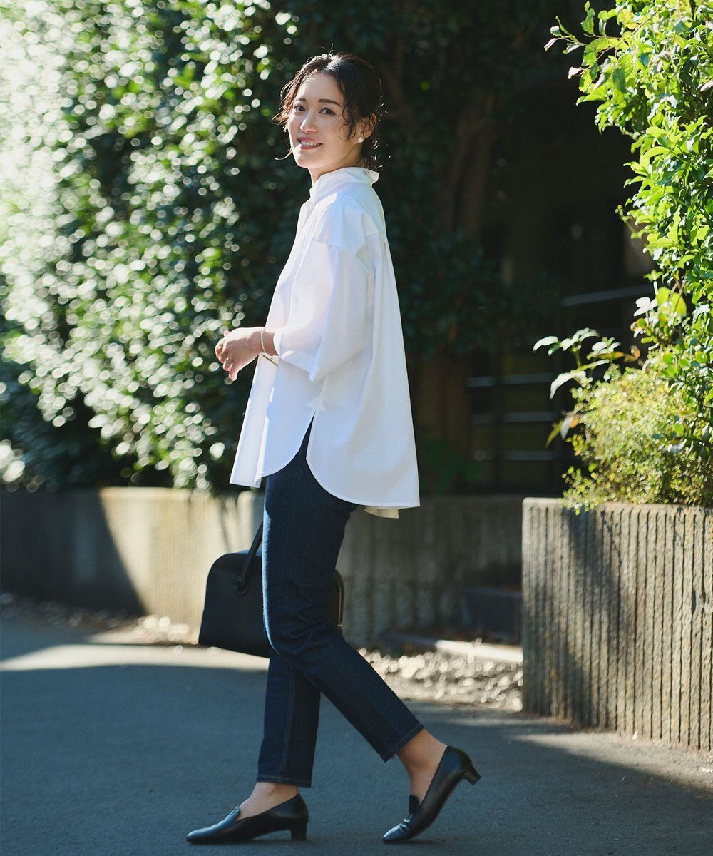 #Newans 【ANSWER for モダンベーシック】バックスリットオーバーシャツ 