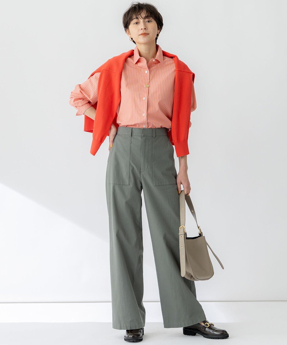 23区 【CLASSY.5月号掲載/洗える】CANCLINI ベーシック シャツ 