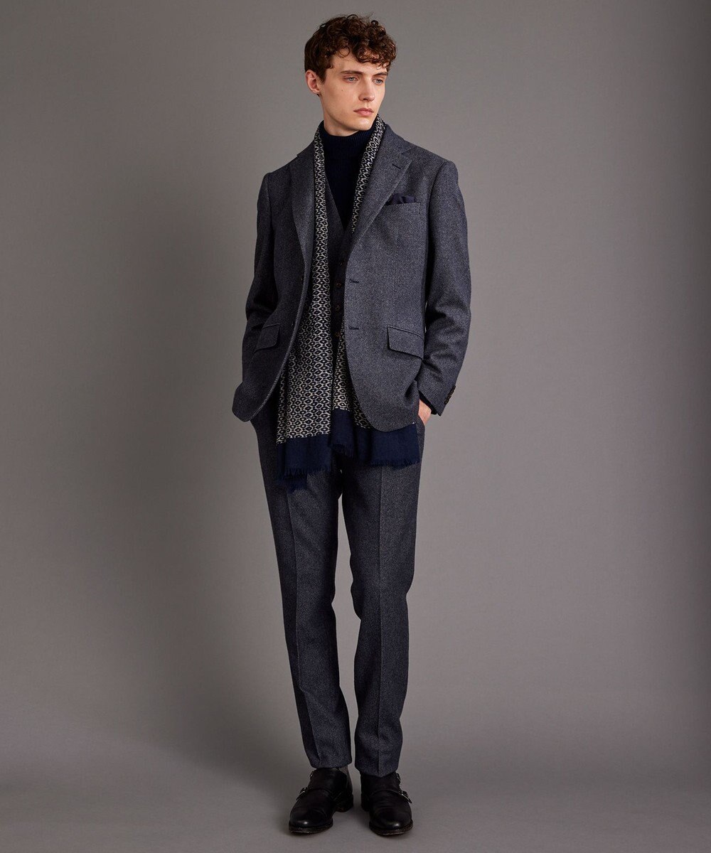 JOSEPH ABBOUD 【ウエストも伸びる！/2WAYストレッチ/暖かい/オーガニック】オーガニックコットン ウオーム パンツ 