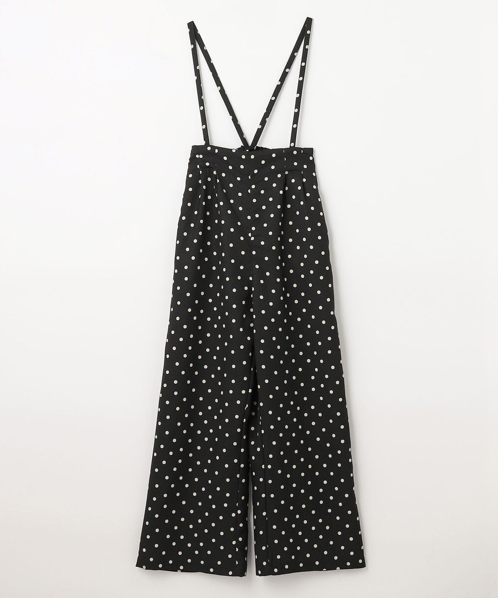 ANY KIDS 麻ライク ドット柄 ガウチョ 