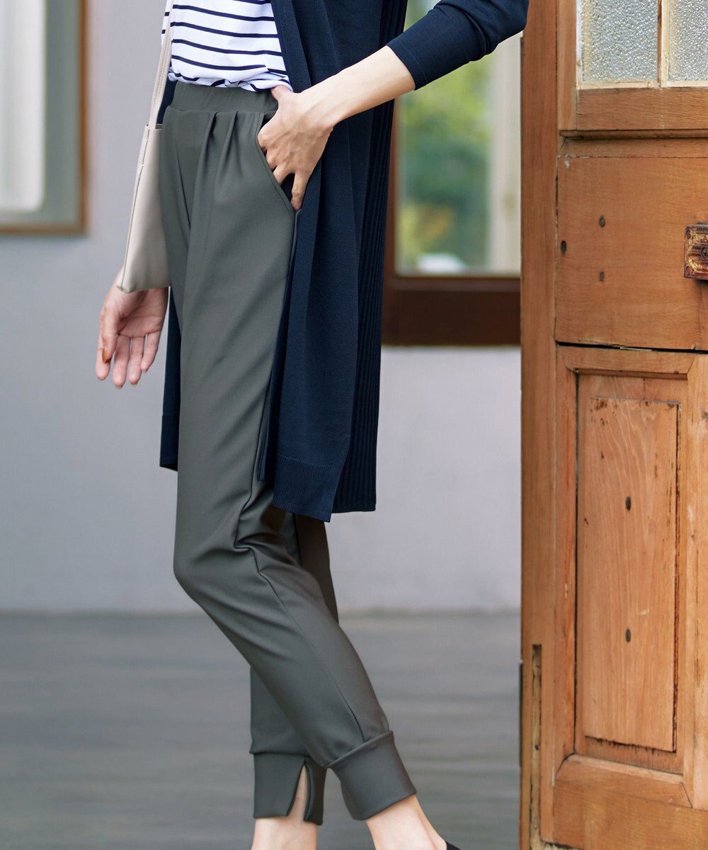 Tiaclasse L 【日本製・洗える】ロイカジョガーパンツ 