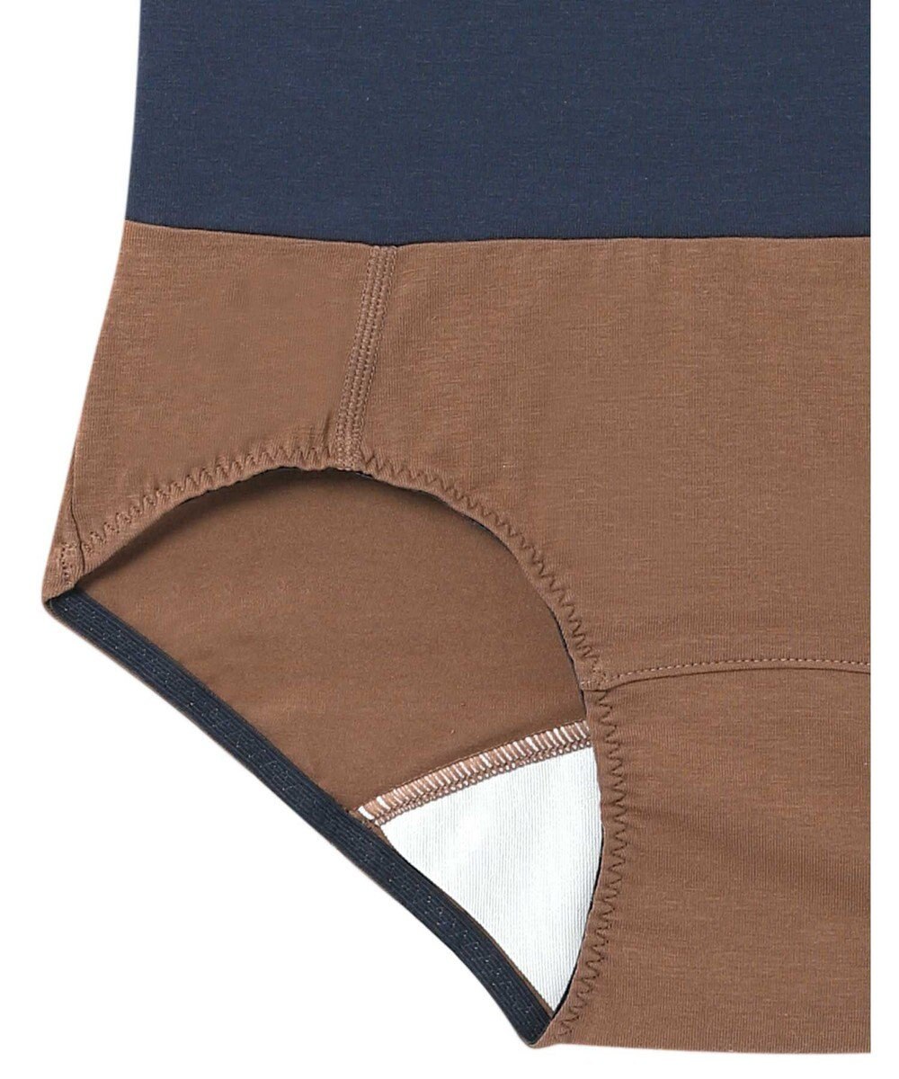 une nana cool 綿ベア天竺 カラーブロッキング サニタリーショーツ 