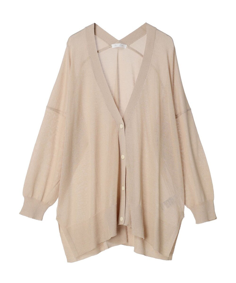 Green Parks 接触冷感シアーニットカーディガン 