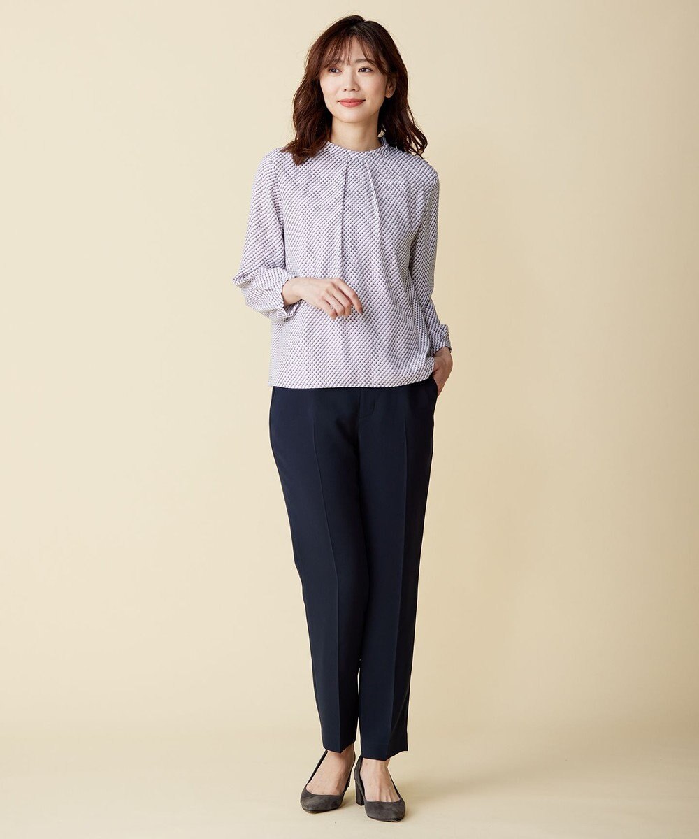 J.PRESS LADIES 【洗える】セラテリーダブルクロス テーパード パンツ 